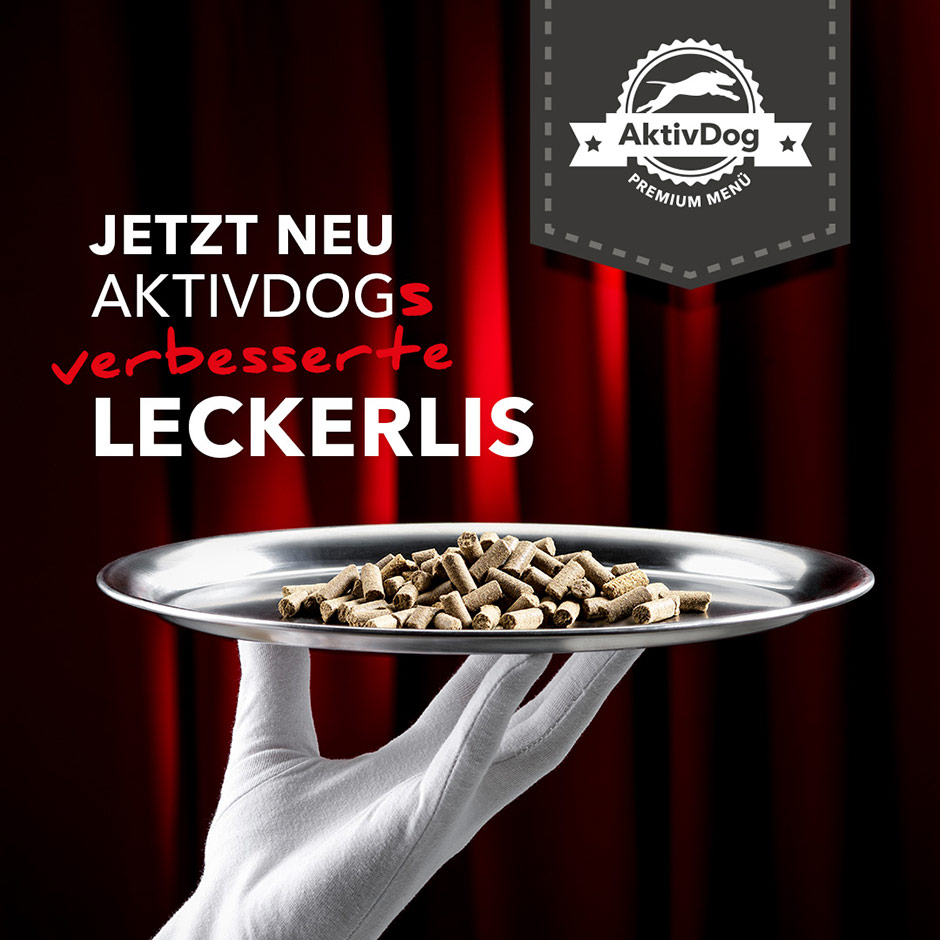 Jetzt neu! verbesserte Premium Leckerlis von AktivDog