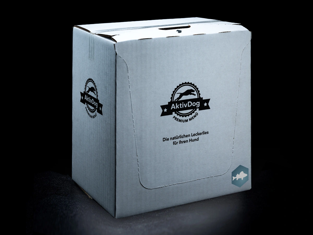 Die Verpackung der Belohnungsleckerli Egli aus aus feinem Schweizer Egli